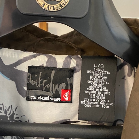 Quiksilver Men's Dark Brown Lightweight Jacket -Vintage - Picture 5 of 10